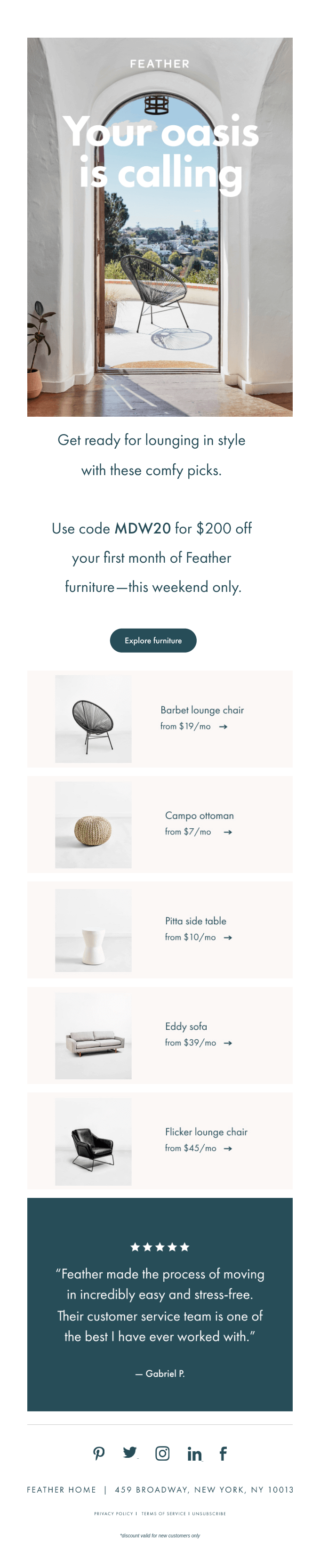 Month of Furniture